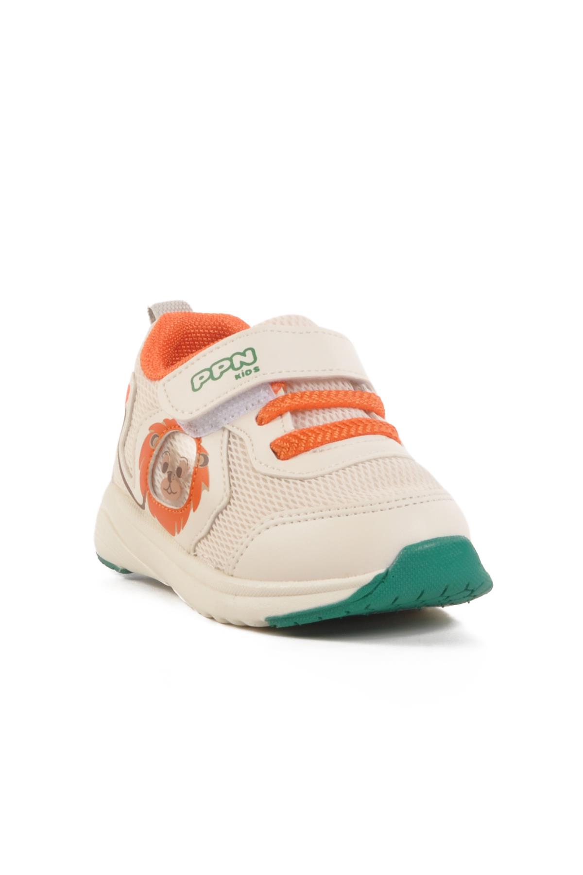 Krem Fileli Hafif Unisex Çocuk Spor Ayakkabı Ppn 1931 İ - Görsel 2