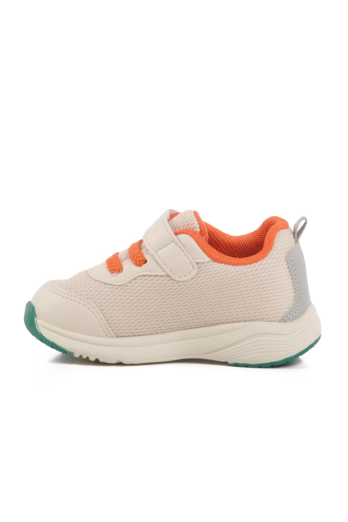 Krem Fileli Hafif Unisex Çocuk Spor Ayakkabı Ppn 1931 İ - Görsel 3