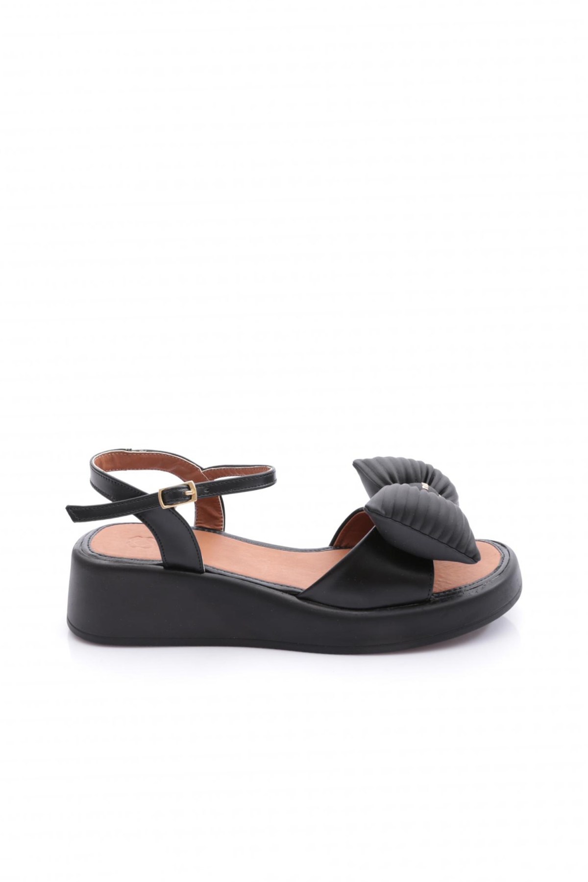 7001 Kadin Fiyonk Detayli Sandalet - Görsel 2