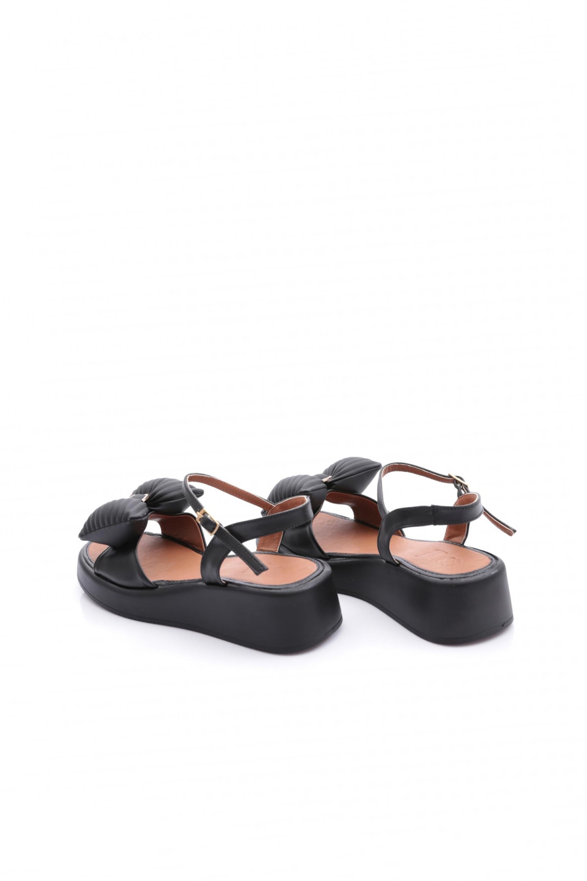 7001 Kadin Fiyonk Detayli Sandalet - Görsel 4