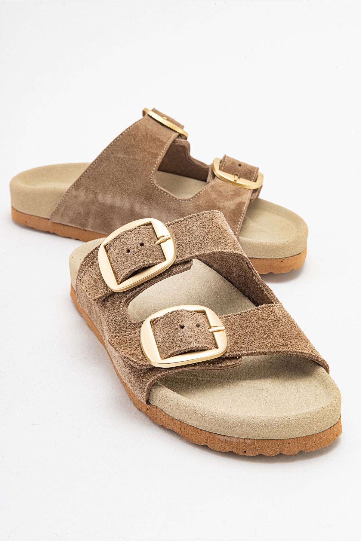 7543 Kadın Deri Terlik - Görsel 4