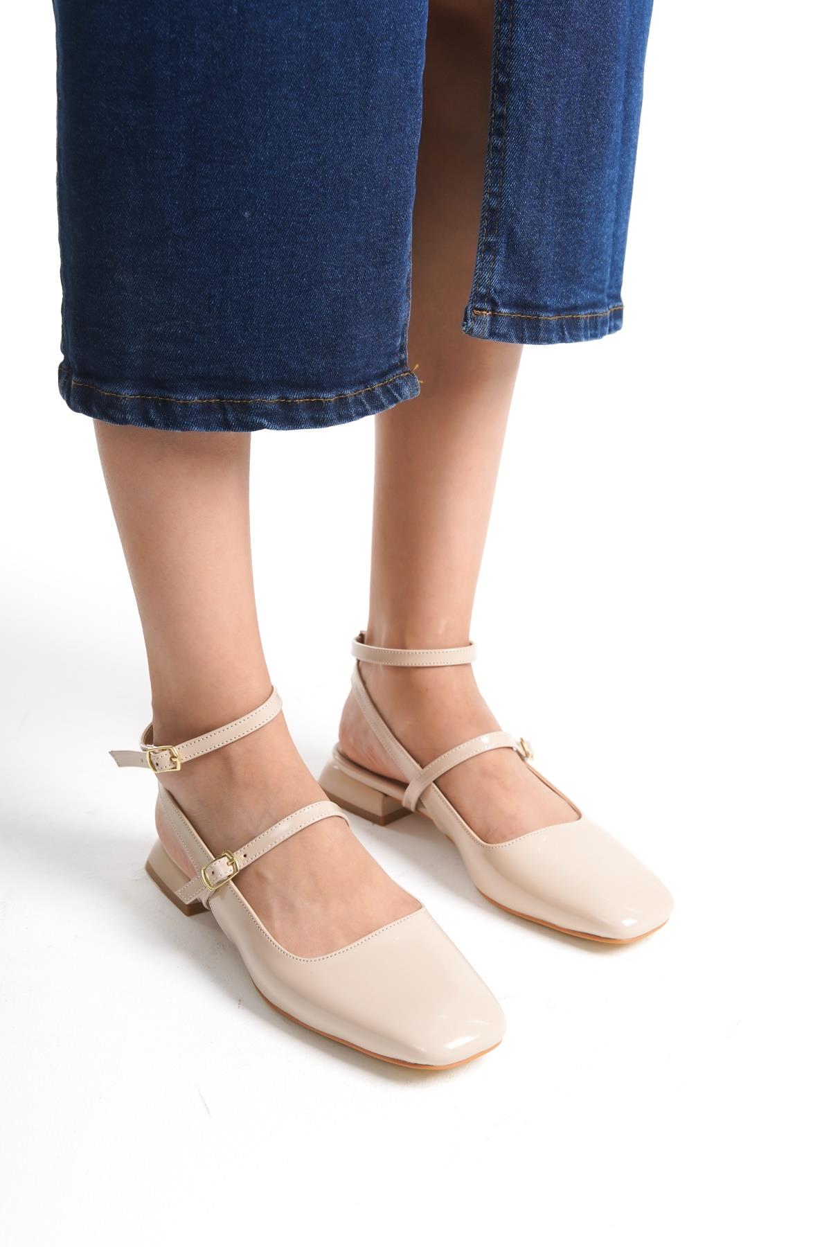 Atika Ten Rugan Mary Jane Babet Kısa Topuklu Günlük Ayakkabı - Görsel 4