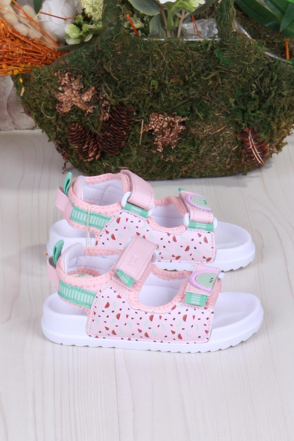 332.B25Y.251 Pudra İnkago Anatomik Kız Çocuk Sandalet - Görsel 3
