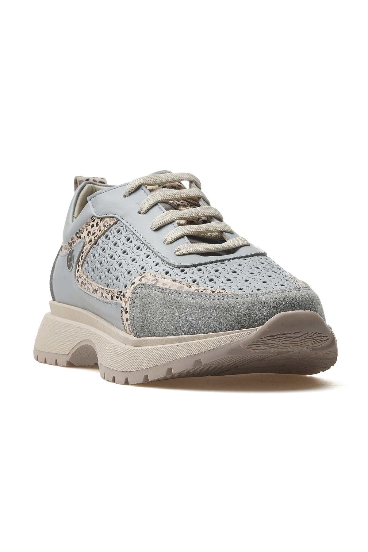 Kadın Hakiki Deri Casual Günlük Ayakkabı 25y D25ya-7325 Z Gri - Görsel 5