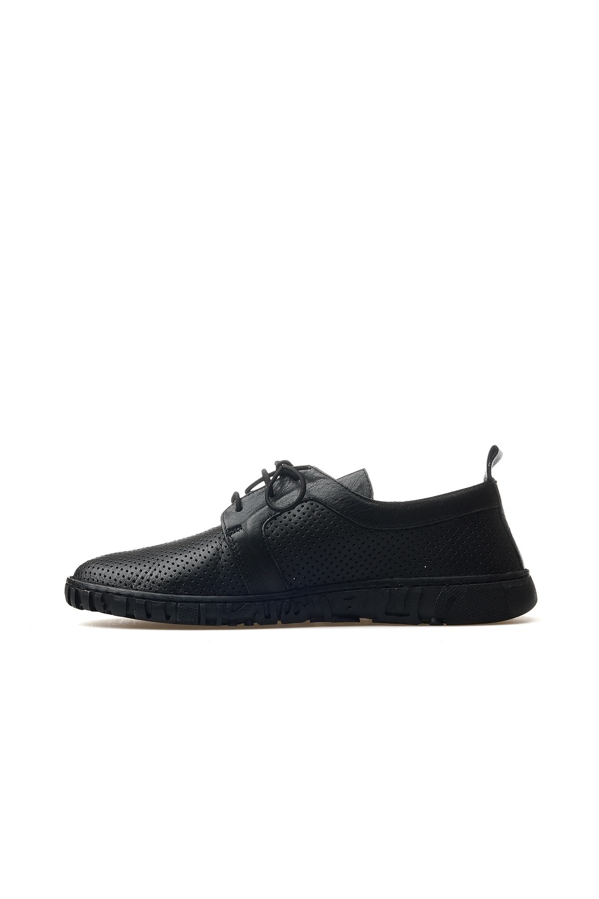 Kadın Hakiki Deri Günlük Ayakkabı 25y D25ya-115 Z Siyah - Görsel 3