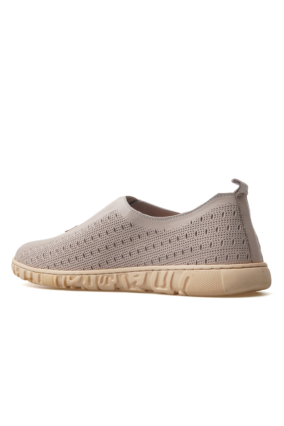 Kadın Hakiki Deri Casual Ayakkabı 25y D25ya-665 Z Pudra - Görsel 4