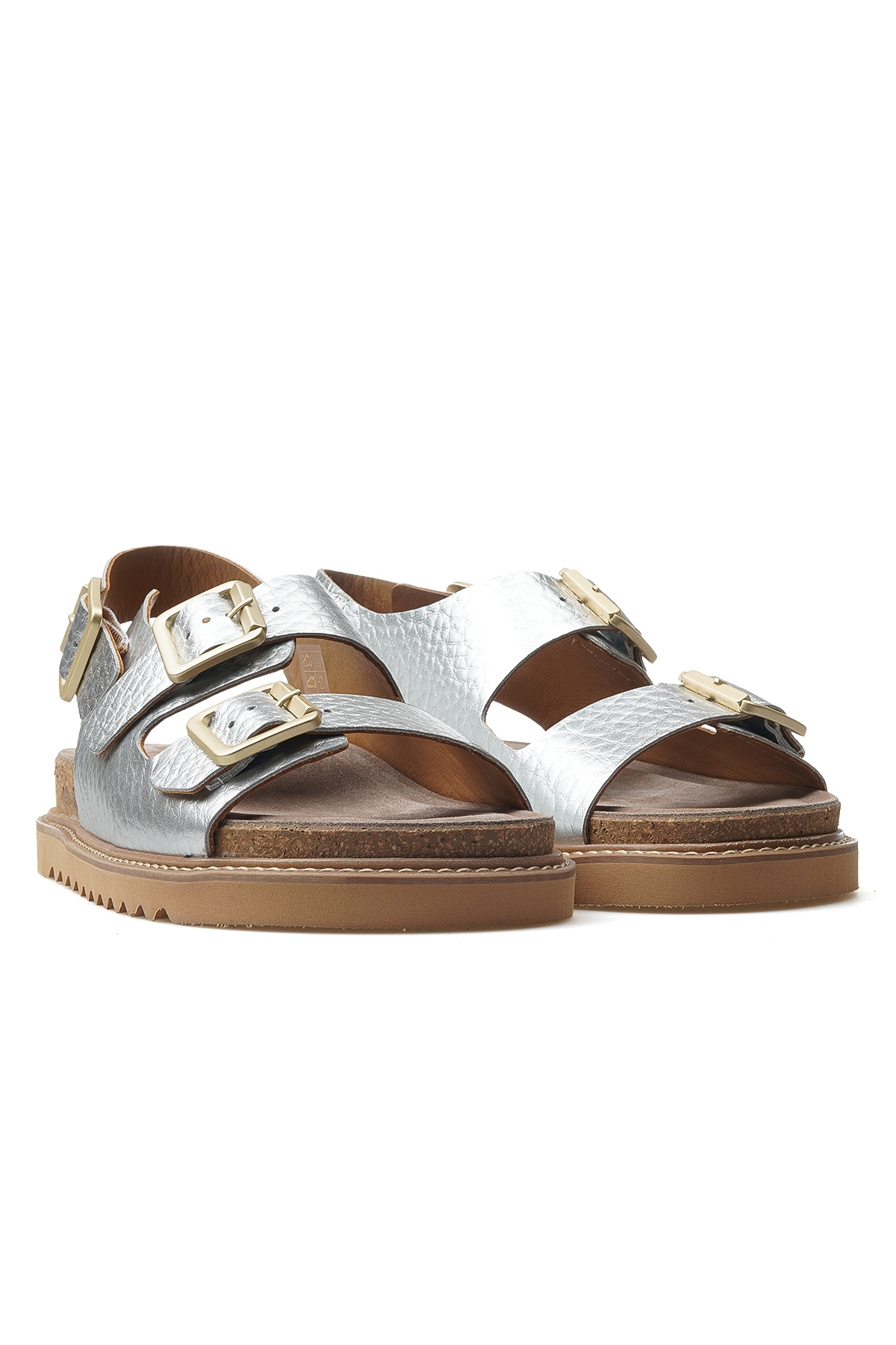 Kadın Günlük Sandalet 25y D25ys-2630 Z Gümüş - Görsel 6