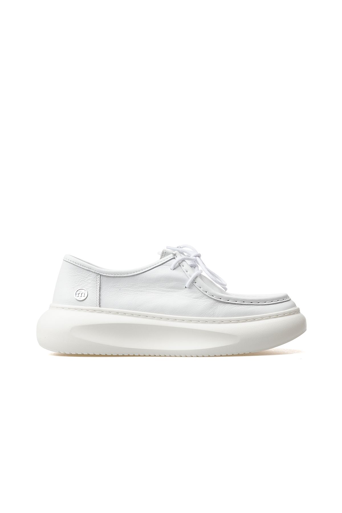 Kadın Hakiki Deri Günlük Ayakkabı 25y D25ya-7035 Z Beyaz - Görsel 2