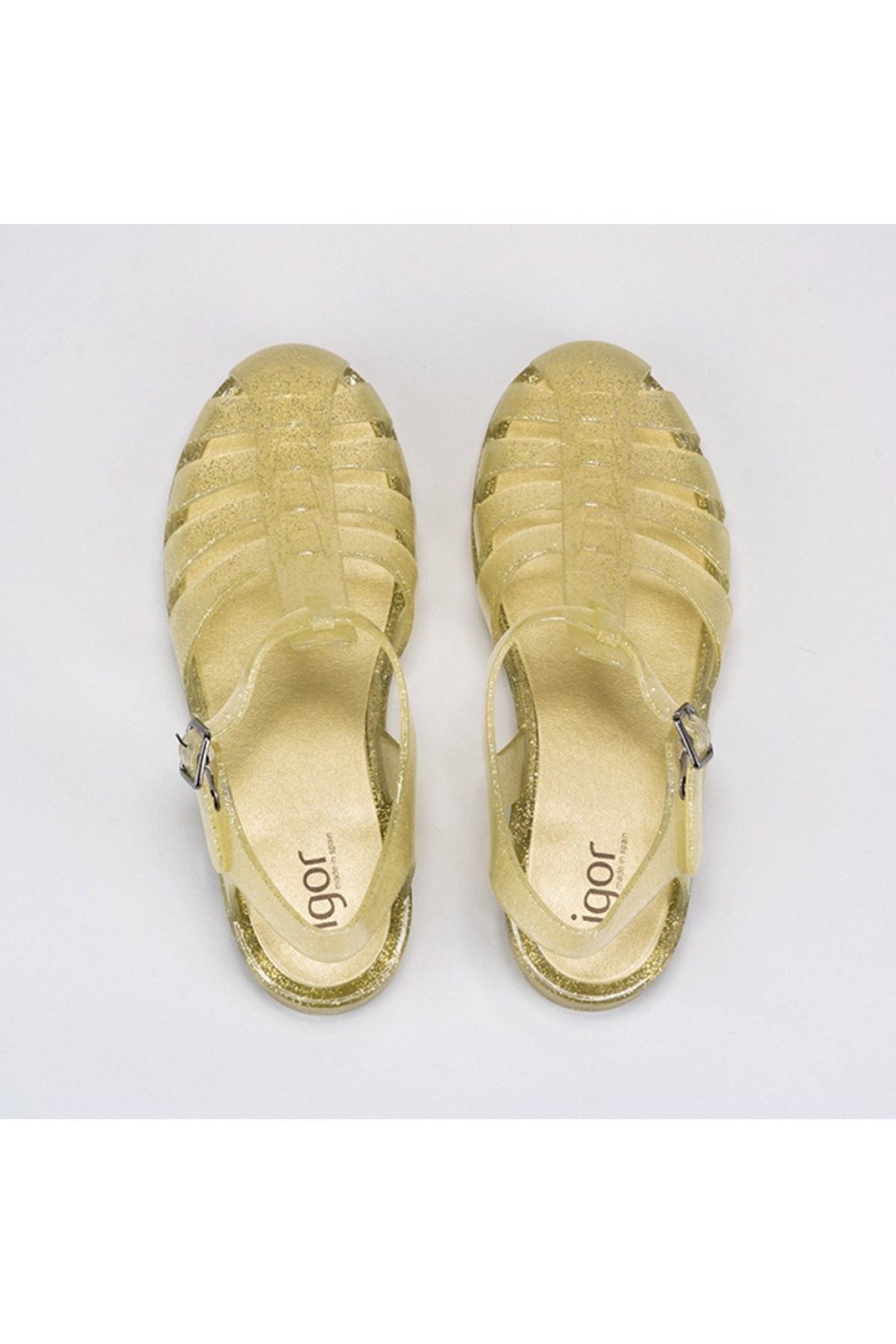 Biarritz Glitter Kadın Altın Sandalet - Görsel 4