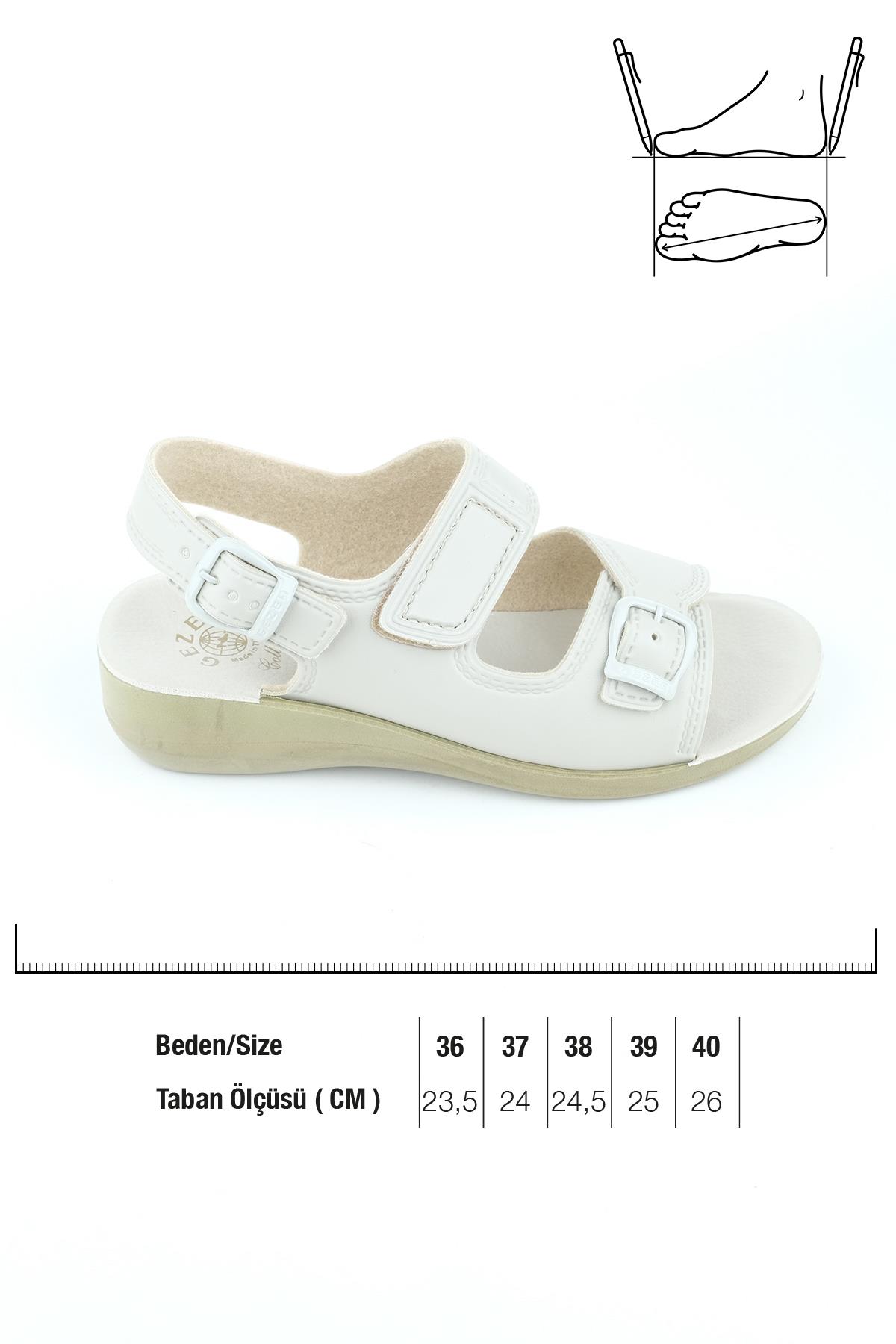 4321 Kadın Ortopedik Hac Umre Günlük Sandalet - Görsel 4