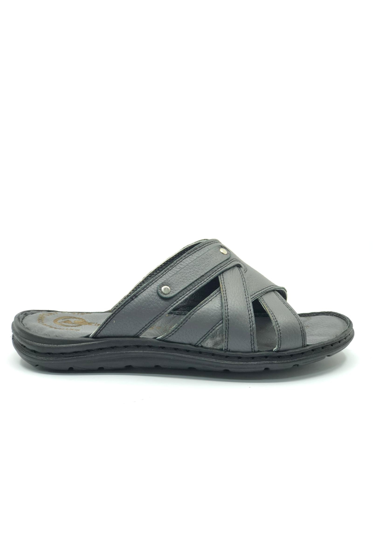 1924 %100 Hakiki Deri Erkek Full Ortapedik Terlik - Görsel 3