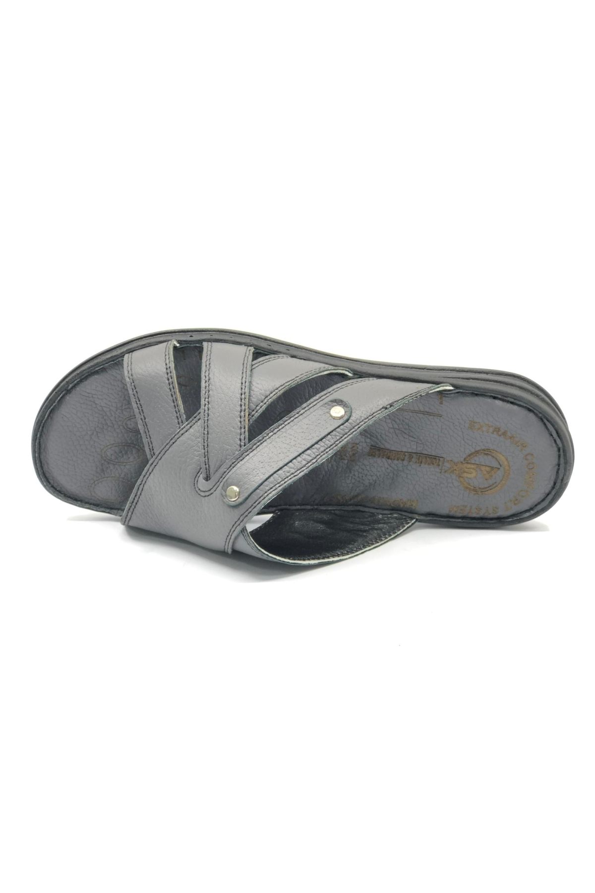 1924 %100 Hakiki Deri Erkek Full Ortapedik Terlik - Görsel 6