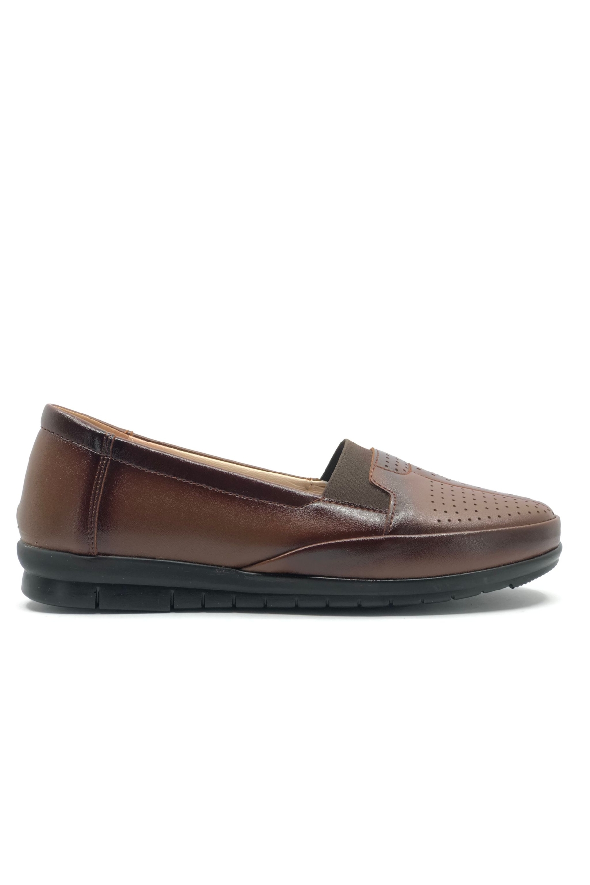 Berfilla Dr.Tavsiyeli İçi %100 Deri Anne Kadın Babet Ayakkabı - Görsel 3