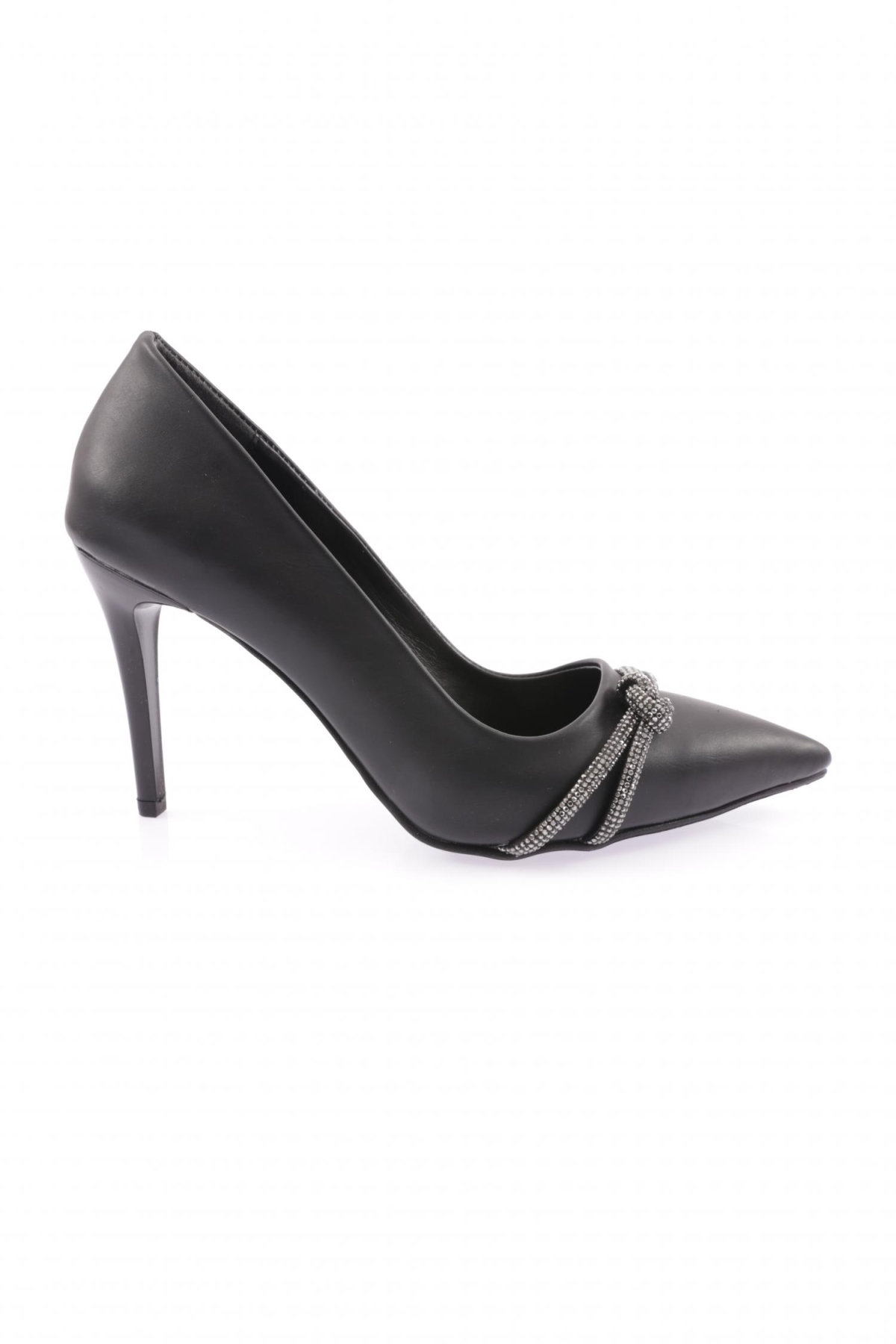 Kn-02-23Y Kadin Silver Taşli Bantli Abiye Ayakkabi - Görsel 2