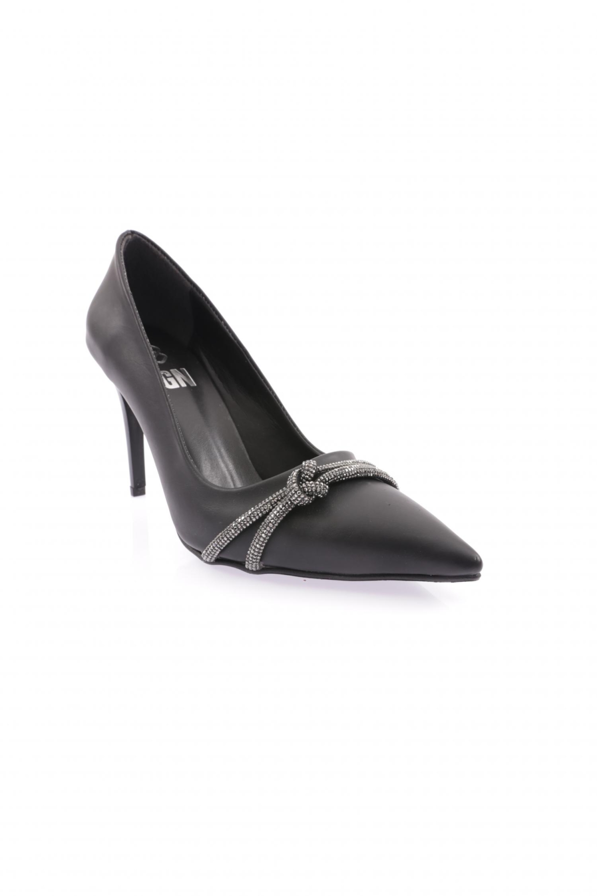 Kn-02-23Y Kadin Silver Taşli Bantli Abiye Ayakkabi - Görsel 3