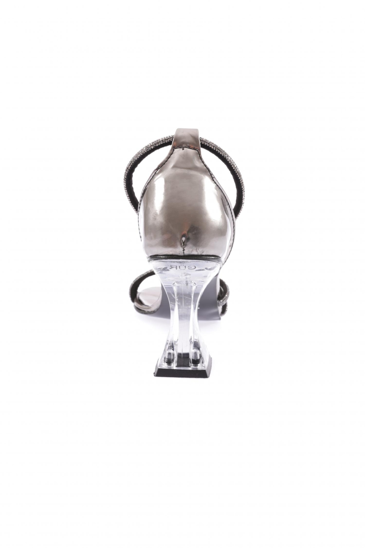 Bar-05-23Y Kadin Silver Taşli Bantli Kadeh Topuklu Ayakkabi - Görsel 5