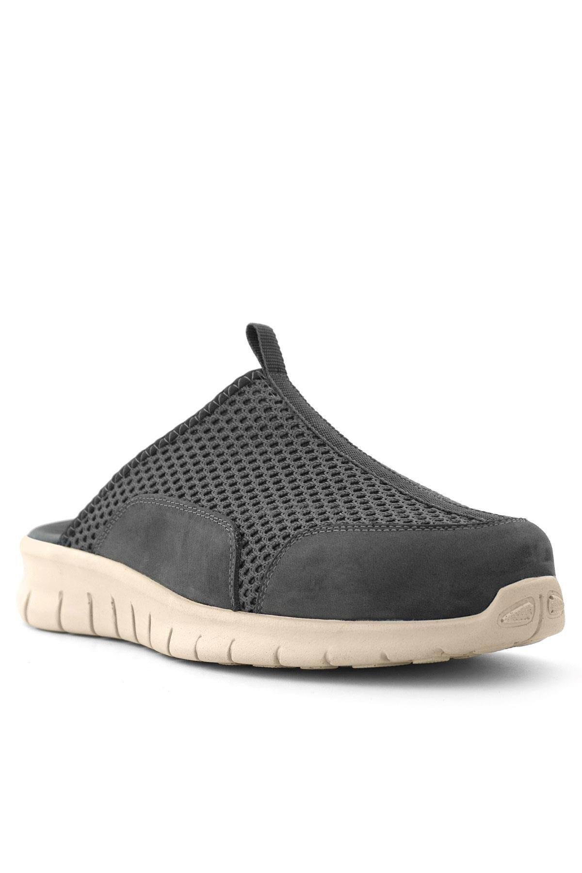 Medikal Koyu Gri Krem Tabanlı Comfort Spor Terlik - Görsel 3