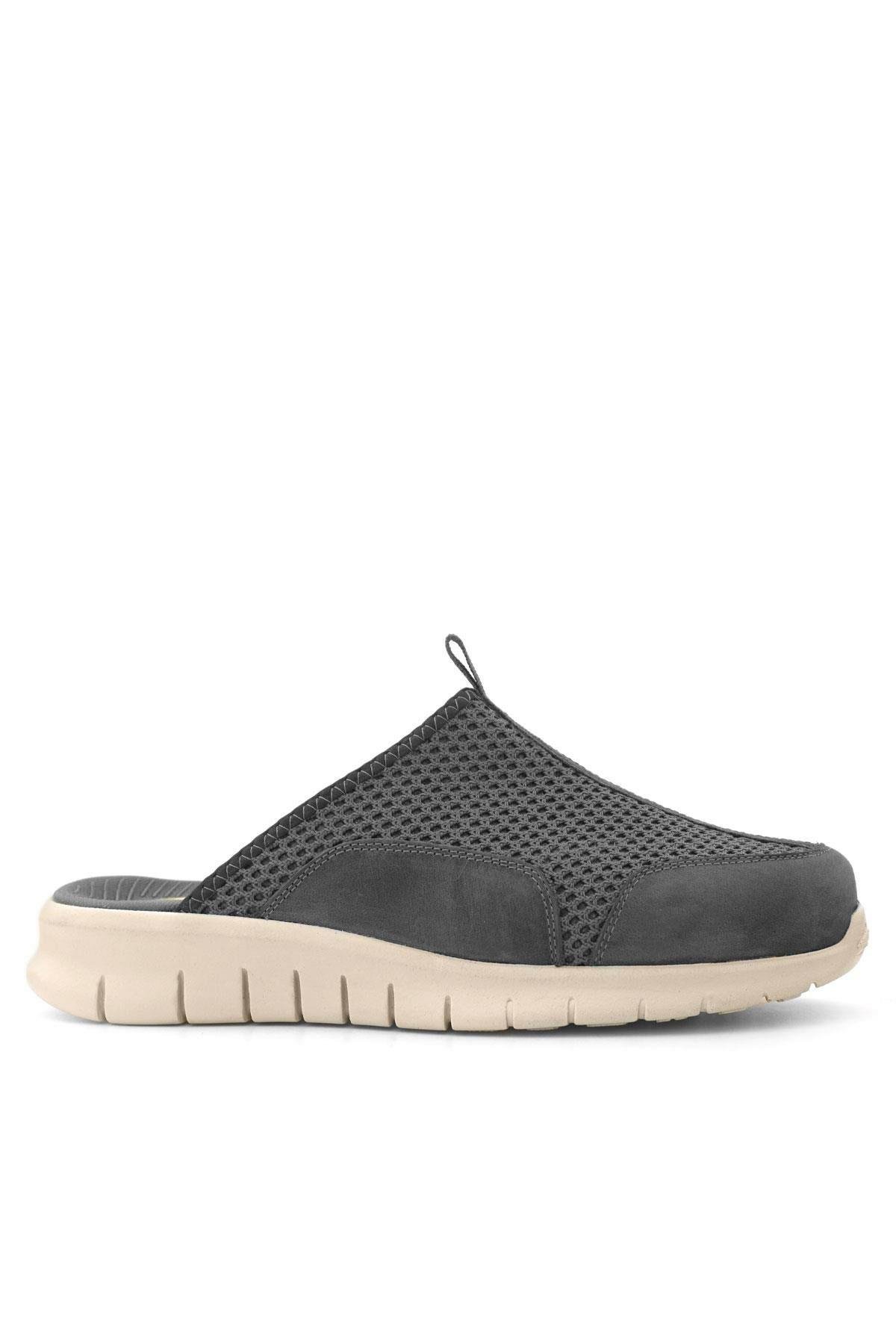 Medikal Koyu Gri Krem Tabanlı Comfort Spor Terlik - Görsel 4