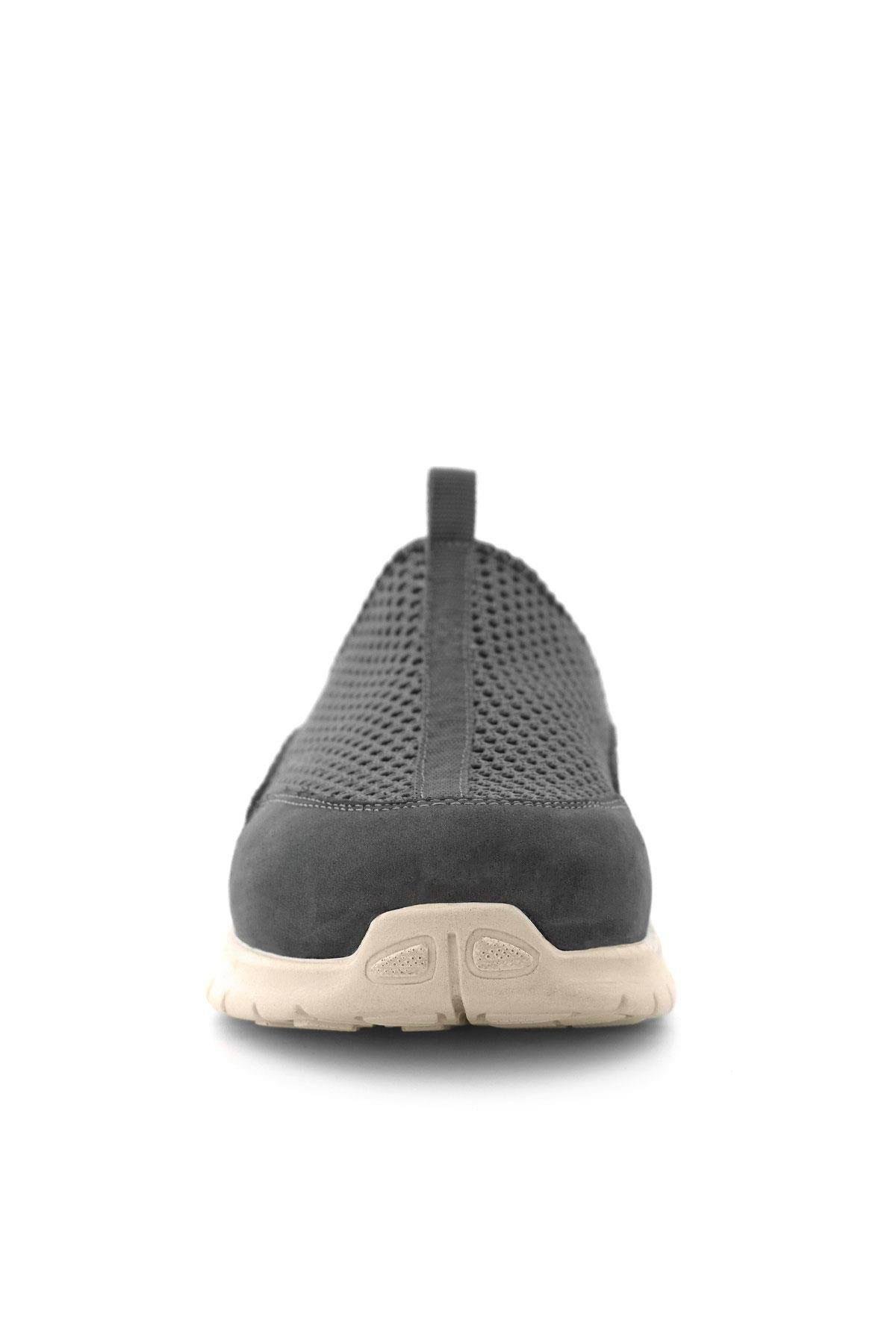 Medikal Koyu Gri Krem Tabanlı Comfort Spor Terlik - Görsel 5