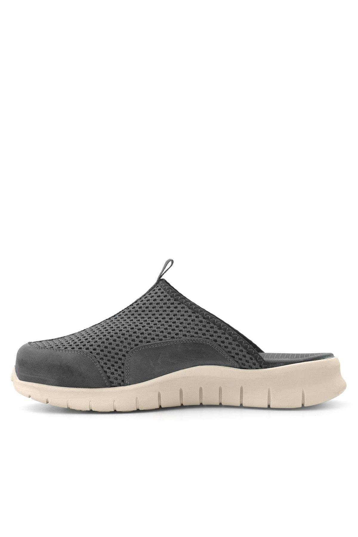 Medikal Koyu Gri Krem Tabanlı Comfort Spor Terlik - Görsel 6