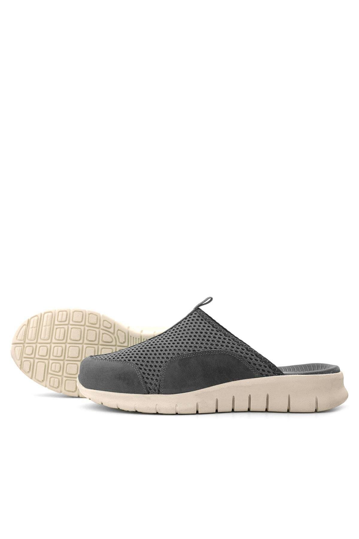 Medikal Koyu Gri Krem Tabanlı Comfort Spor Terlik - Görsel 8