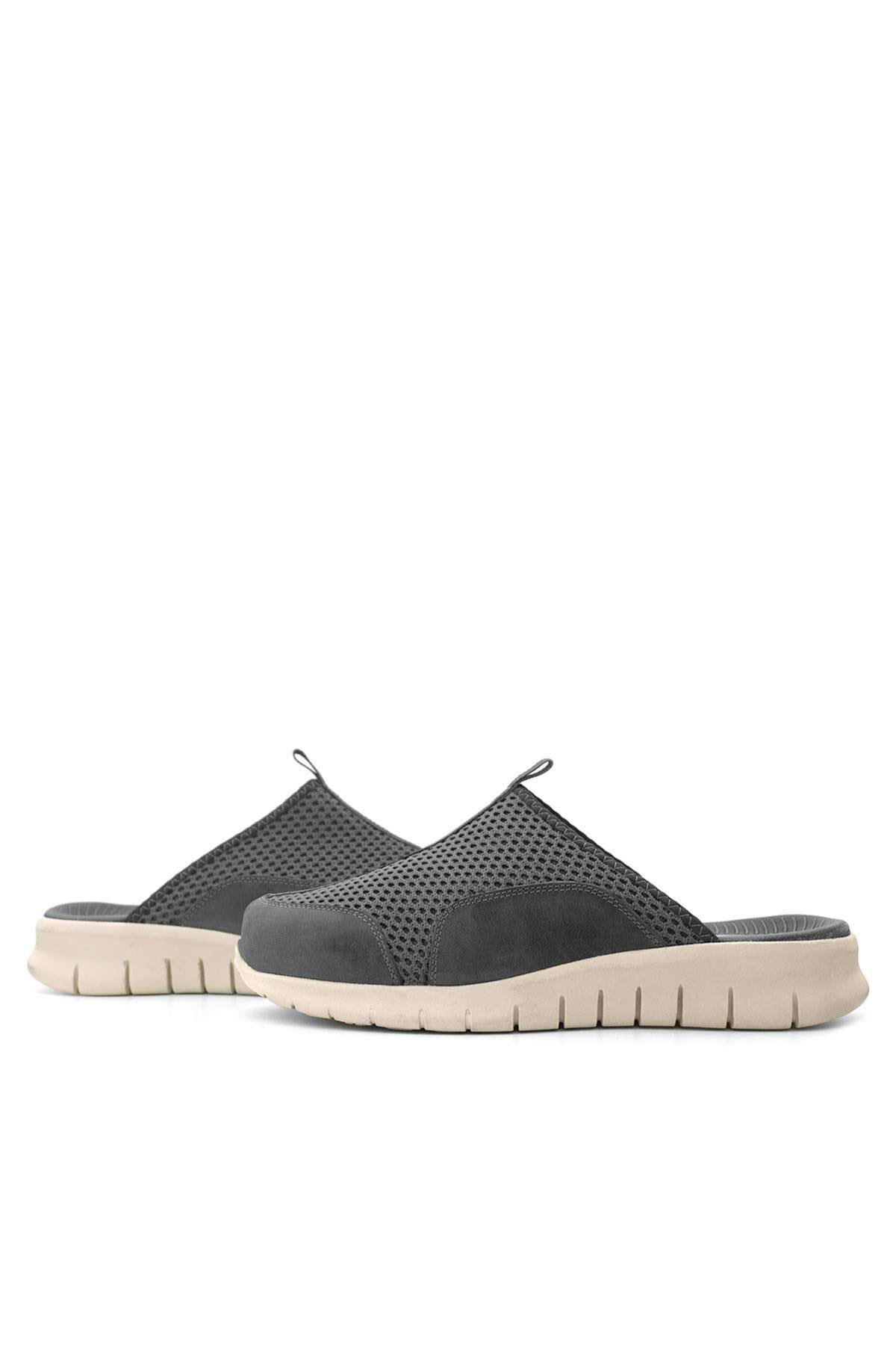 Medikal Koyu Gri Krem Tabanlı Comfort Spor Terlik - Görsel 9