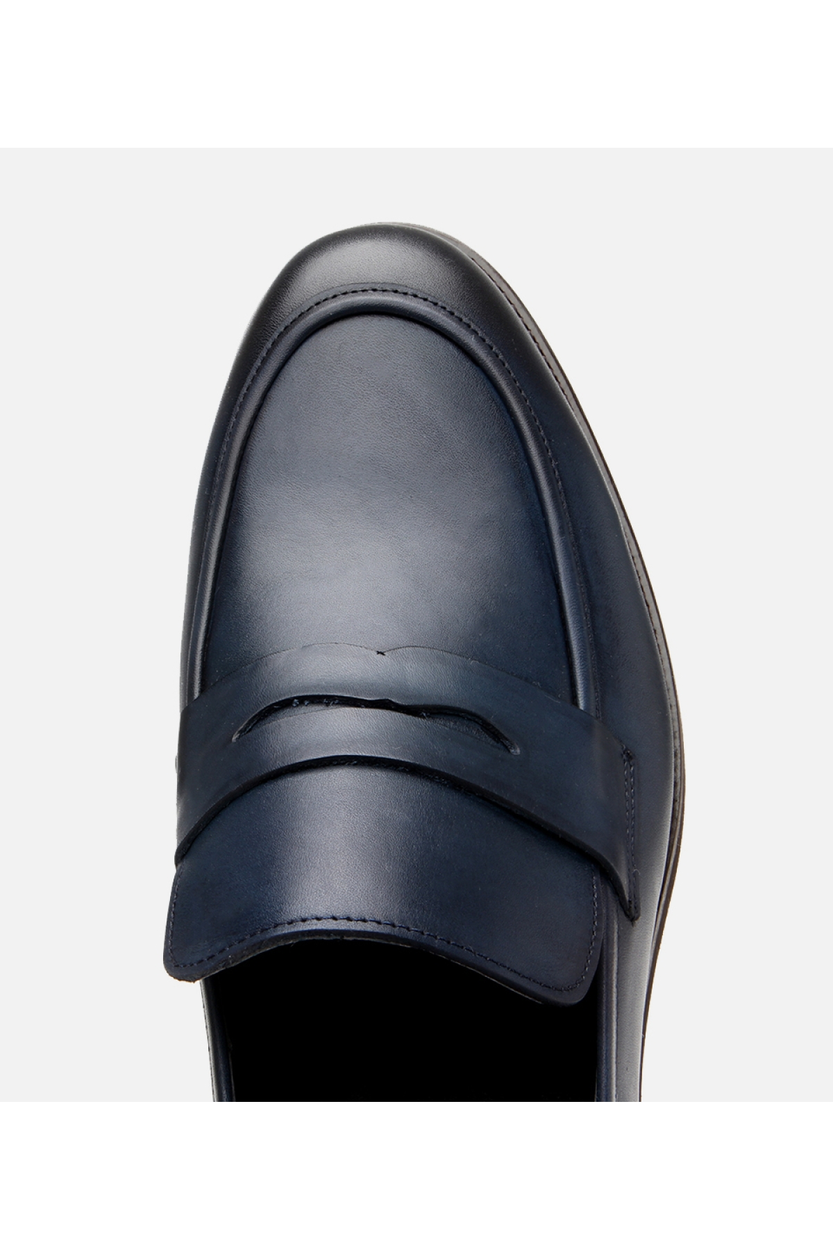 Erkek Deri Lacivert Hafif Tabanlı Loafer - Görsel 5