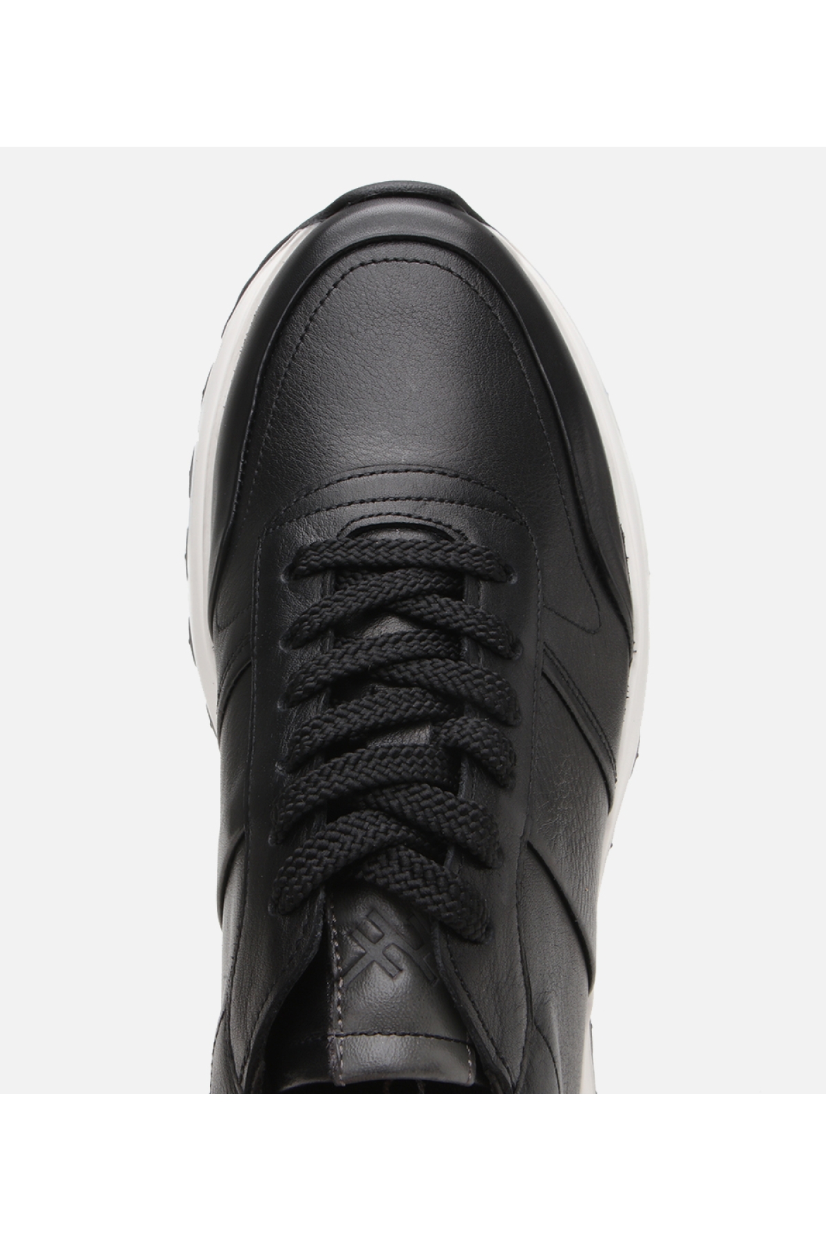 Erkek Deri Siyah Ultra Hafif Tabanlı Spor Ayakkabı - Görsel 5