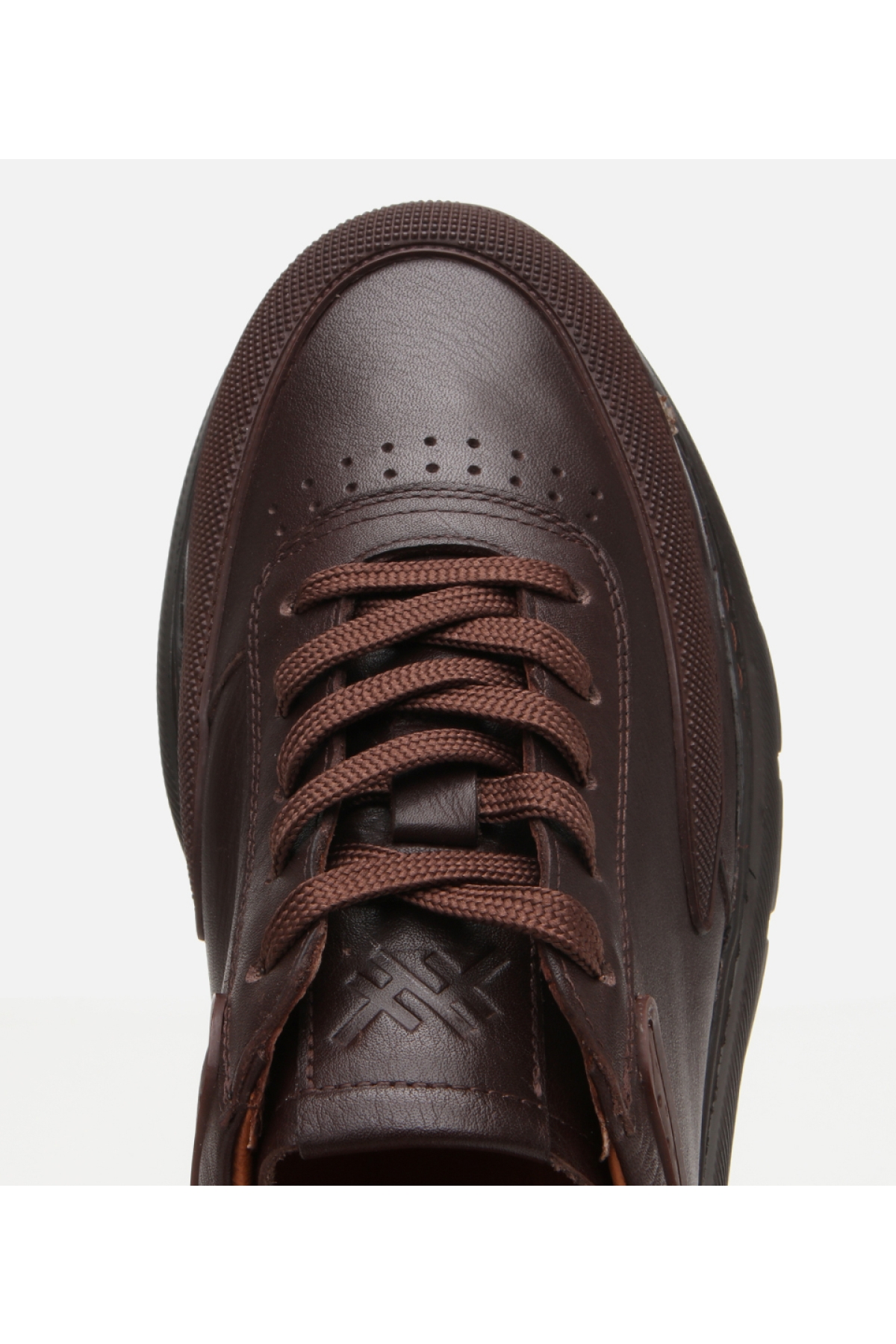 Erkek Deri Kahverengi Ultra Hafif Tabanlı Spor Ayakkabı - Görsel 5