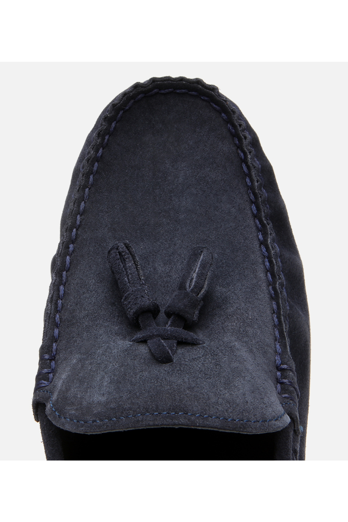 Hotiç Lacivert Hotiç Süet Deri Erkek Püskül Detaylı Günlük Loafer