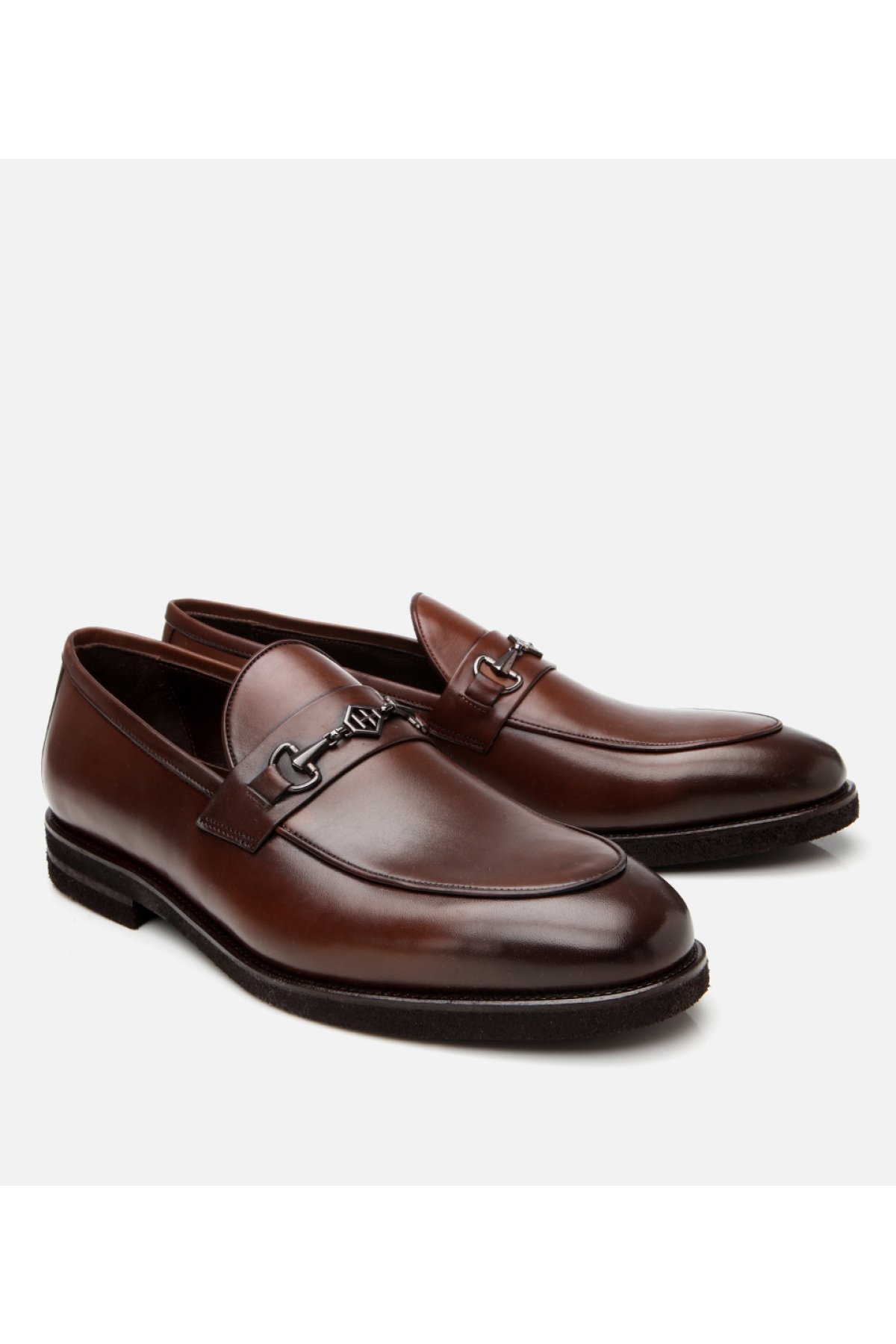 Erkek Deri Kahverengi Hafif Tabanlı Klasik Loafer - Görsel 3