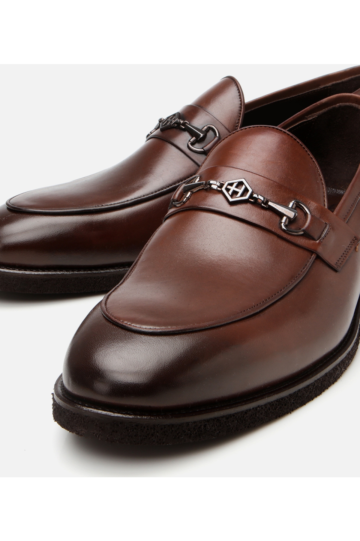 Erkek Deri Kahverengi Hafif Tabanlı Klasik Loafer - Görsel 4