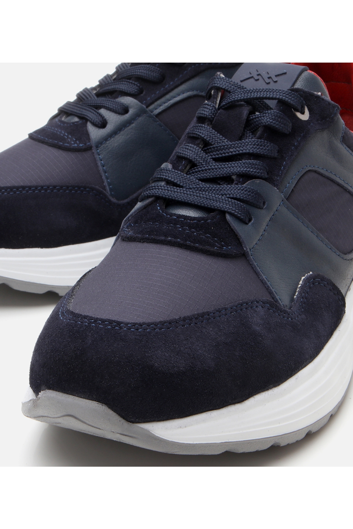 Erkek Süet Deri Lacivert Hafif Tabanlı Spor Ayakkabı - Görsel 4