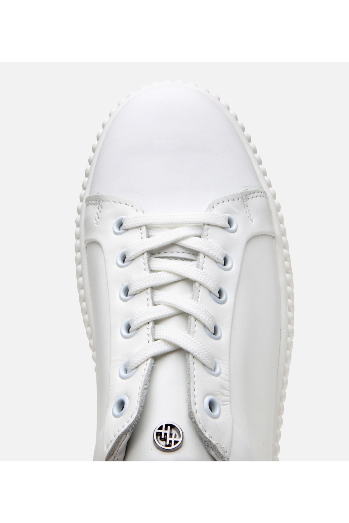 Erkek Deri Beyaz Yüksek Tabanlı Spor Ayakkabı - Görsel 5