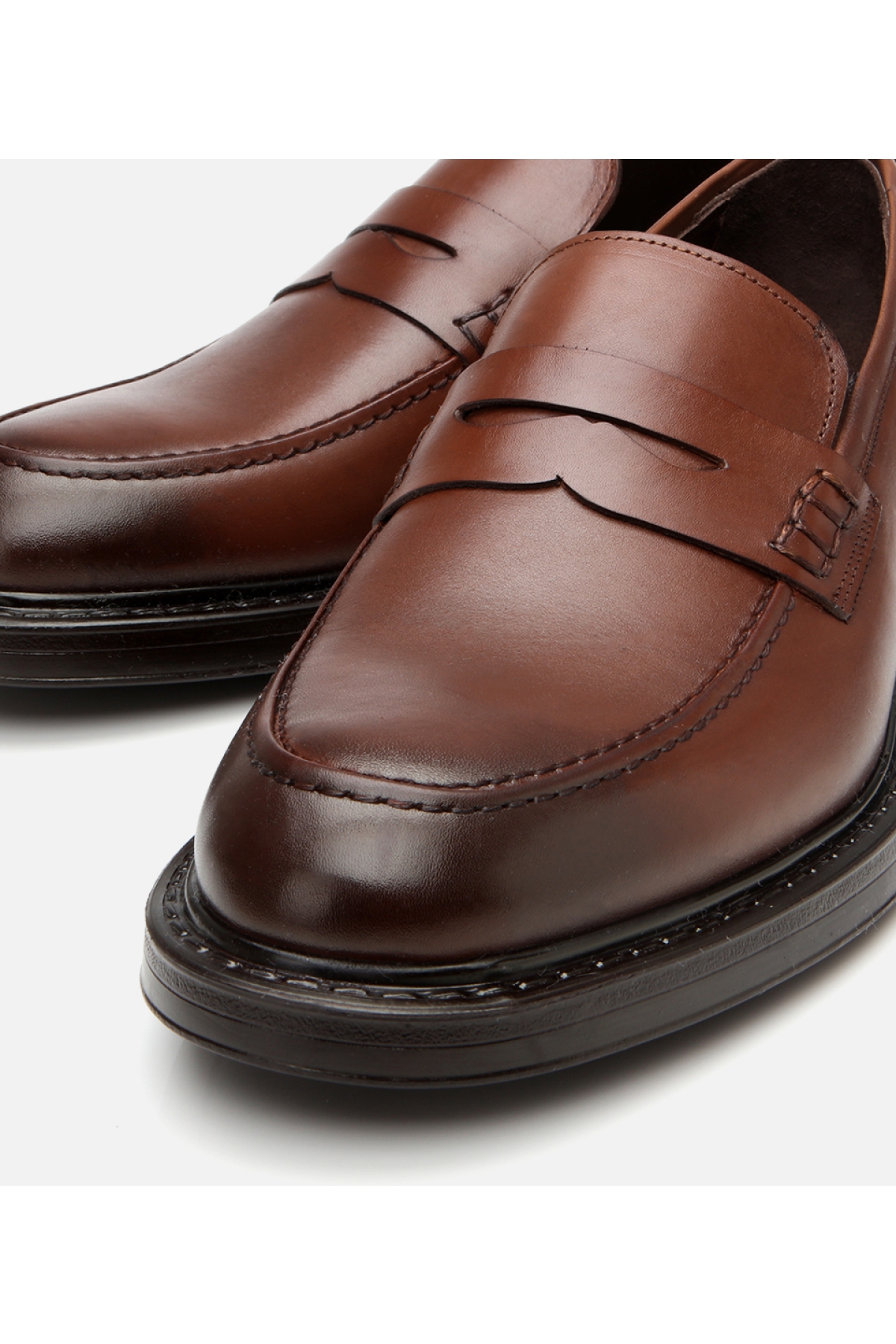 Erkek Deri Kahverengi Ultra Hafif Tabanlı Klasik Loafer - Görsel 4