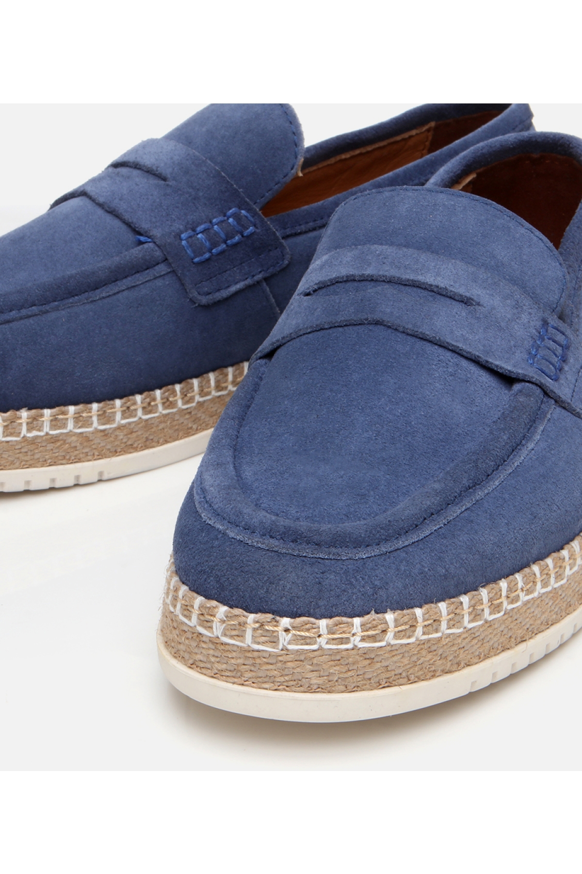 Hotiç Mavi Hotiç Süet Deri Erkek Ultra Hafif Tabanlı Loafer