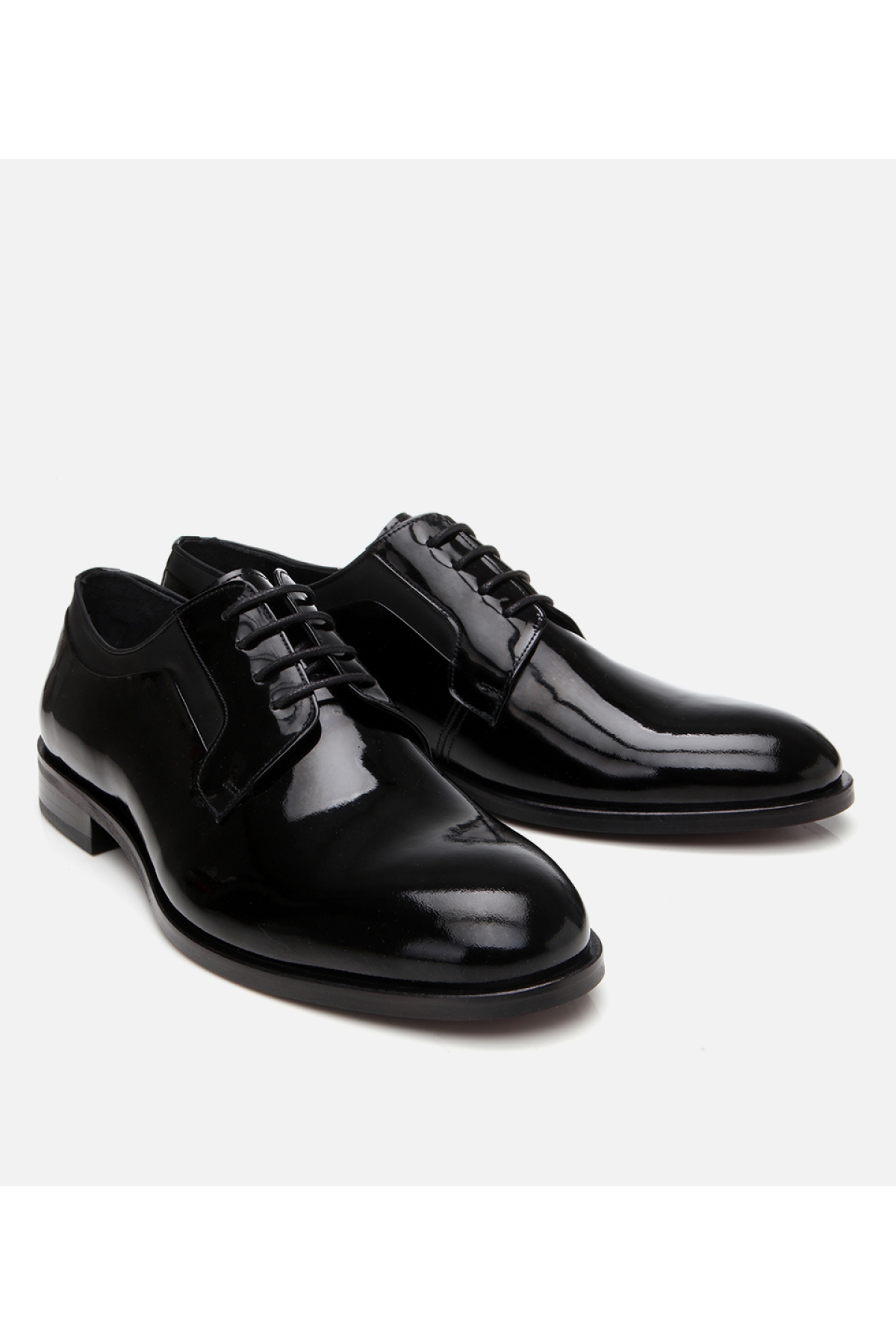 Erkek Rugan Deri Siyah Şık Klasik Ayakkabı - Görsel 3