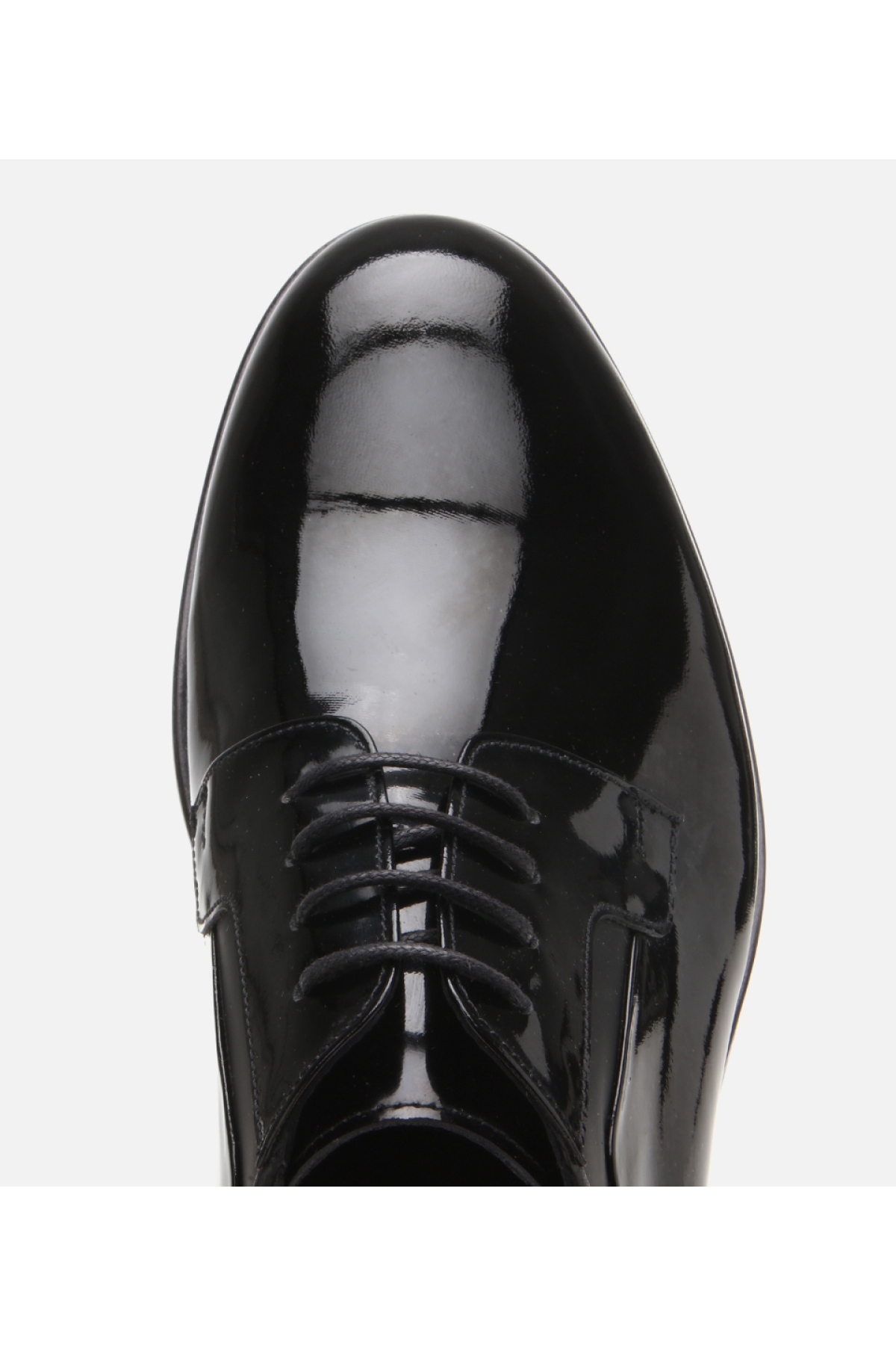 Erkek Rugan Deri Siyah Şık Klasik Ayakkabı - Görsel 5