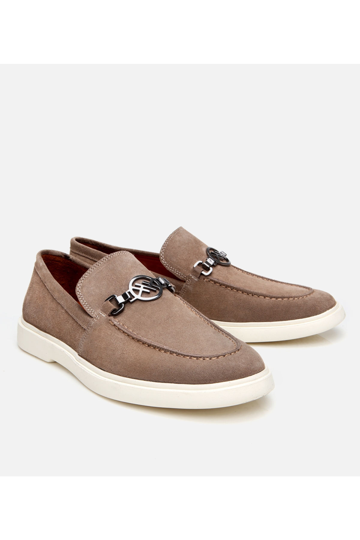 Hotiç Lacivert Hotiç Süet Deri Erkek Toka Detaylı Loafer