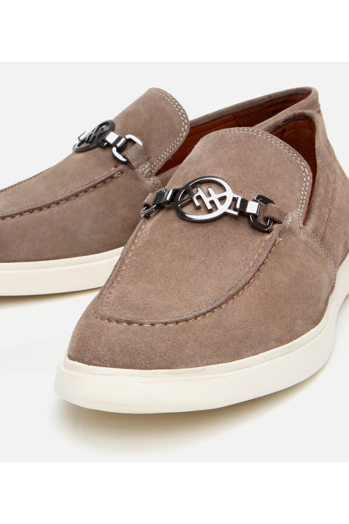 Hotiç Lacivert Hotiç Süet Deri Erkek Toka Detaylı Loafer