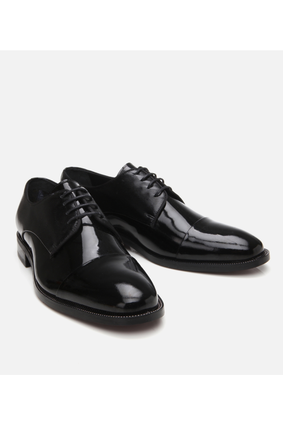 Hotiç Siyah Hotiç Hotiç Rugan Erkek Deri Şık Klasik Ayakkabı