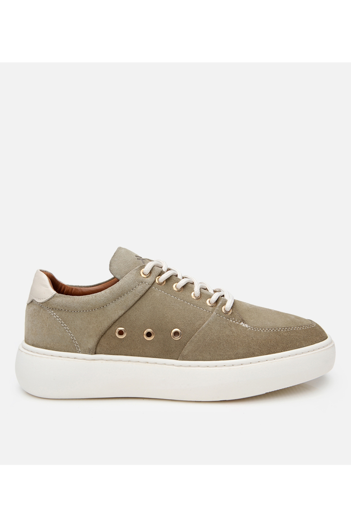 Hotiç Yeşil Hotiç Süet Deri Erkek Yüksek Tabanlı Spor Ayakkabı