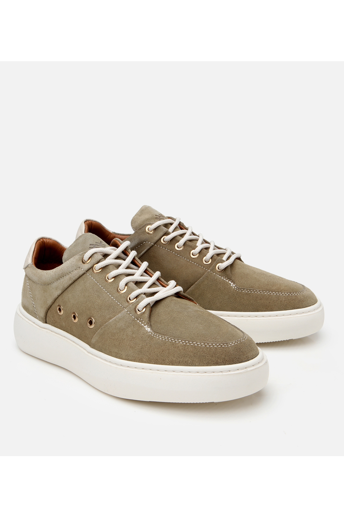 Hotiç Yeşil Hotiç Süet Deri Erkek Yüksek Tabanlı Spor Ayakkabı