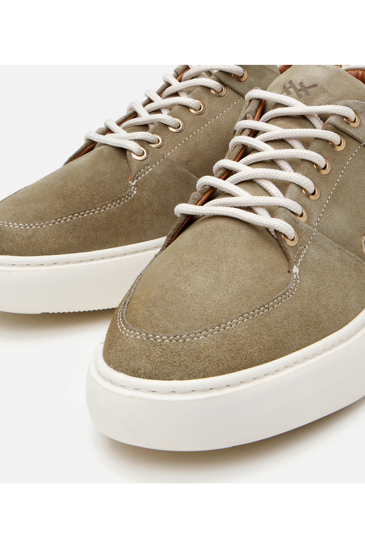 Hotiç Yeşil Hotiç Süet Deri Erkek Yüksek Tabanlı Spor Ayakkabı