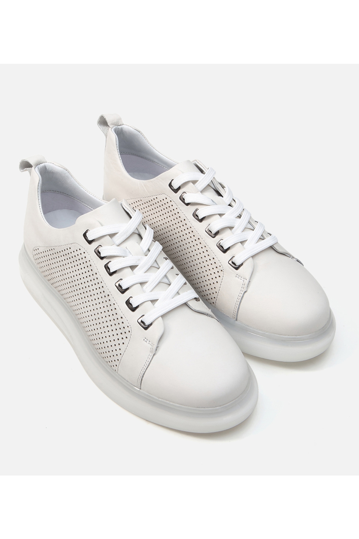 Erkek Deri Bej Günlük Ayakkabı - Görsel 3