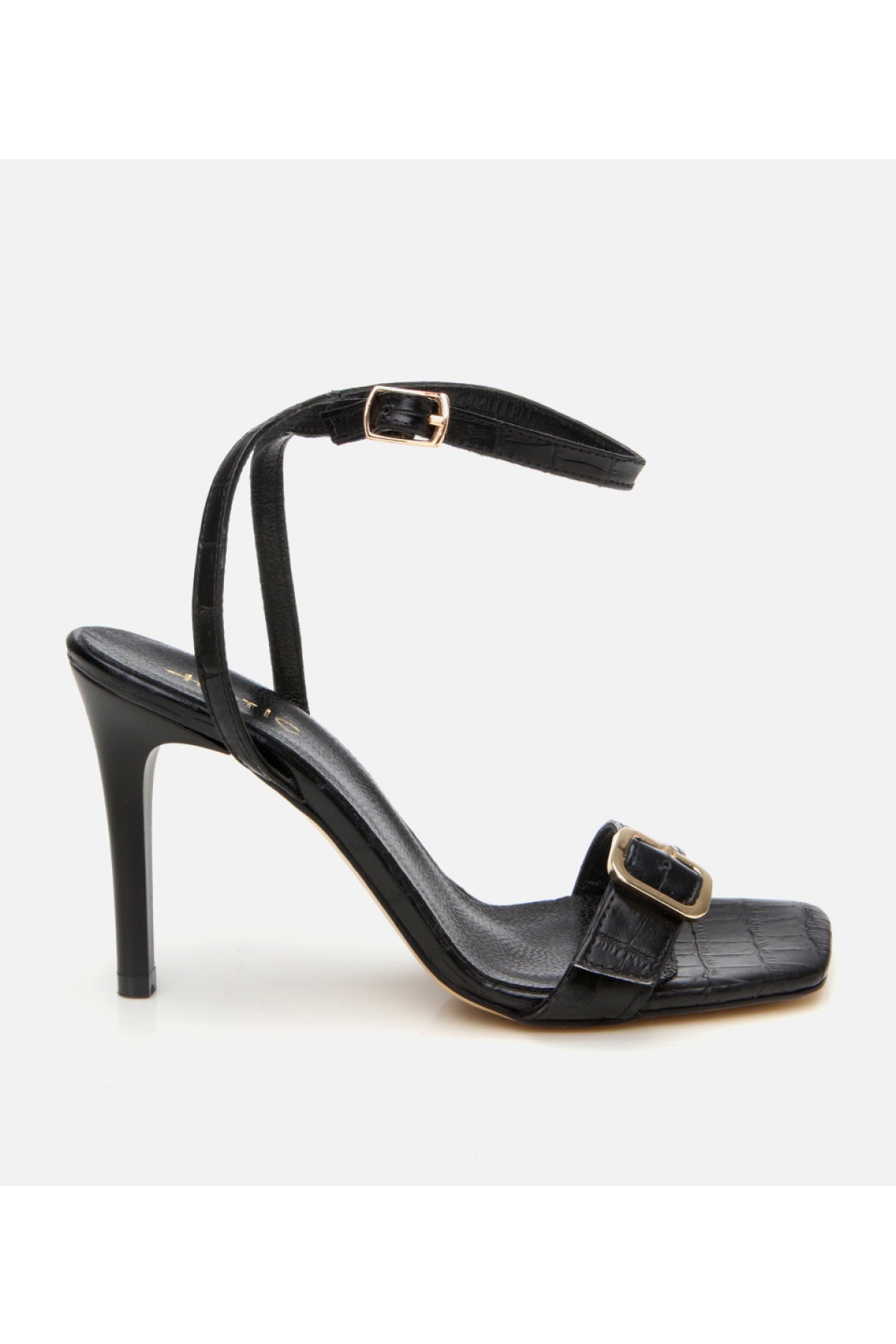 Hotiç Kahverengi Hotiç Hotiç Deri Kadın Kemerli Topuklu Sandalet