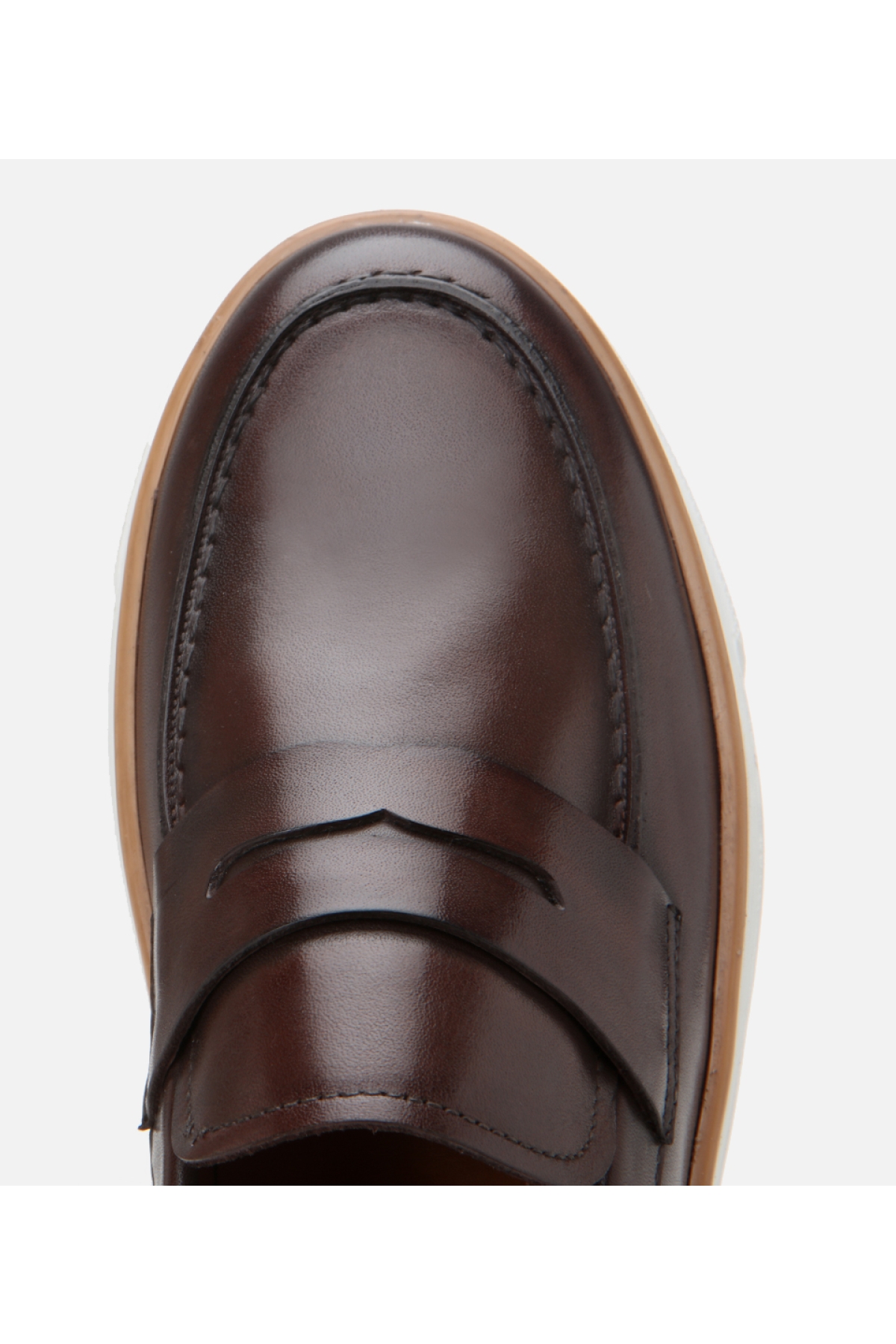 Erkek Deri Kahverengi Ultra Hafif Tabanlı Şık Günlük Loafer - Görsel 5