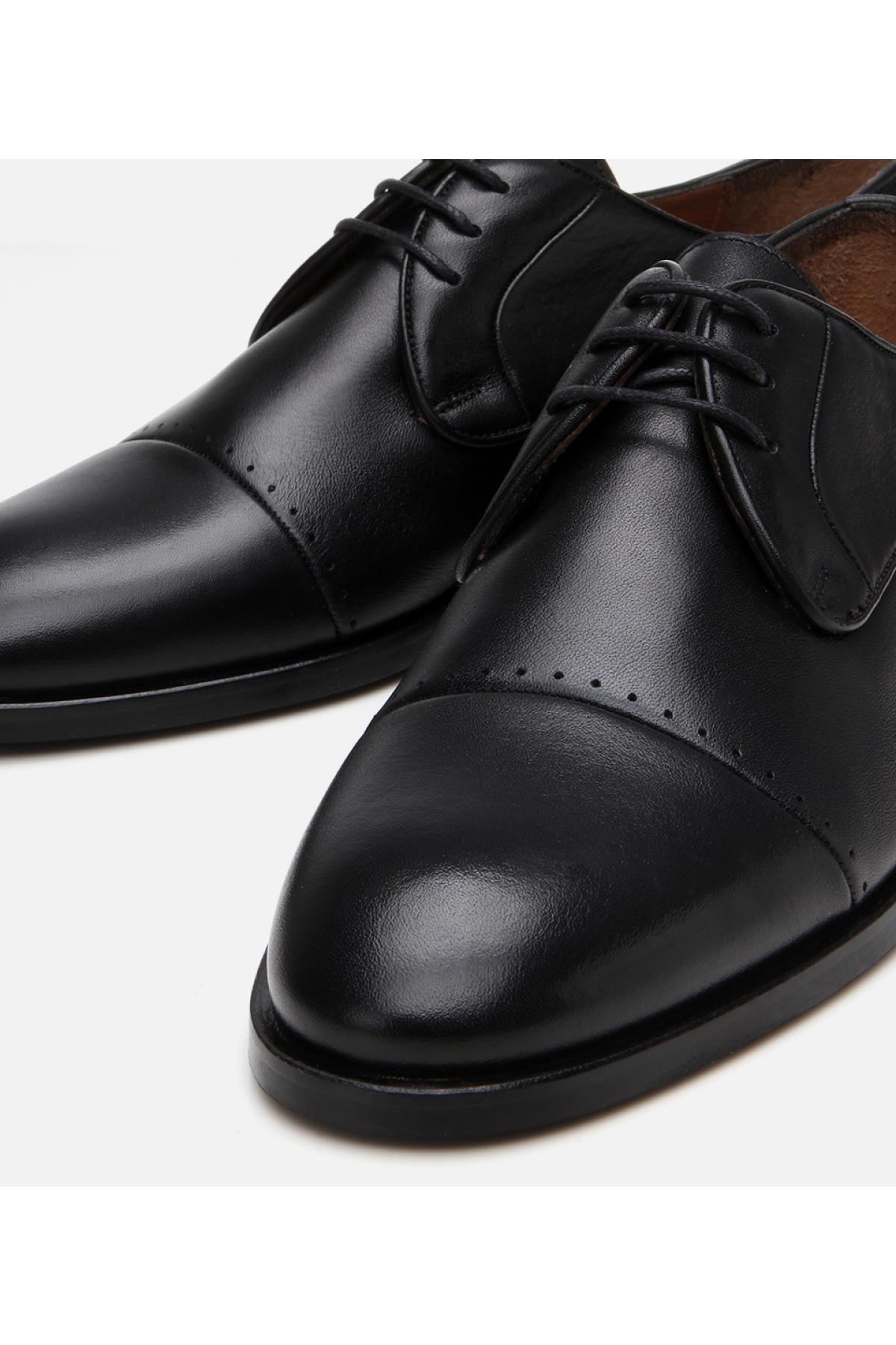 Erkek Deri Siyah Klasik Ayakkabı - Görsel 4