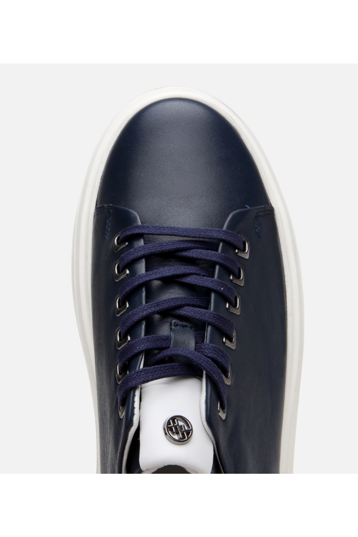 Erkek Deri Lacivert Hafif Tabanlı Spor Ayakkabı - Görsel 5