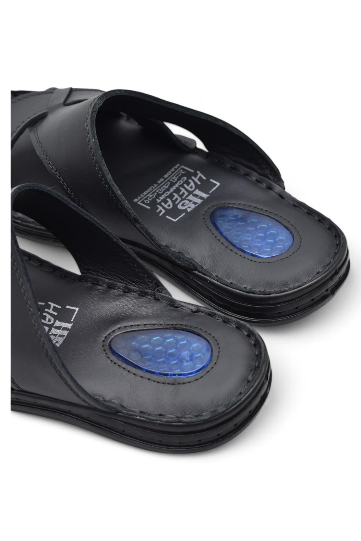 Jel Taban 056 TAM ORTOPEDİK Günlük Hakiki Deri Erkek Terlik İçi Dışı Hakiki Deri - Görsel 6